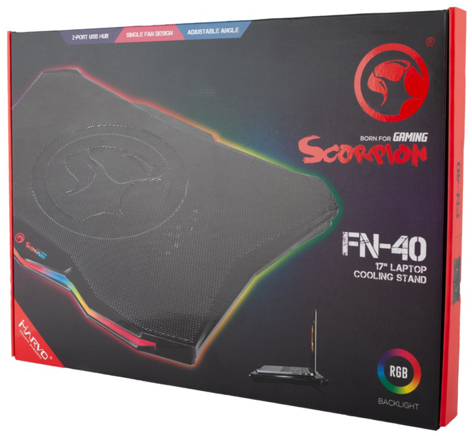 Podstawka do laptopa Marvo FN-40 RGB-LED (FN-40) - obraz 7