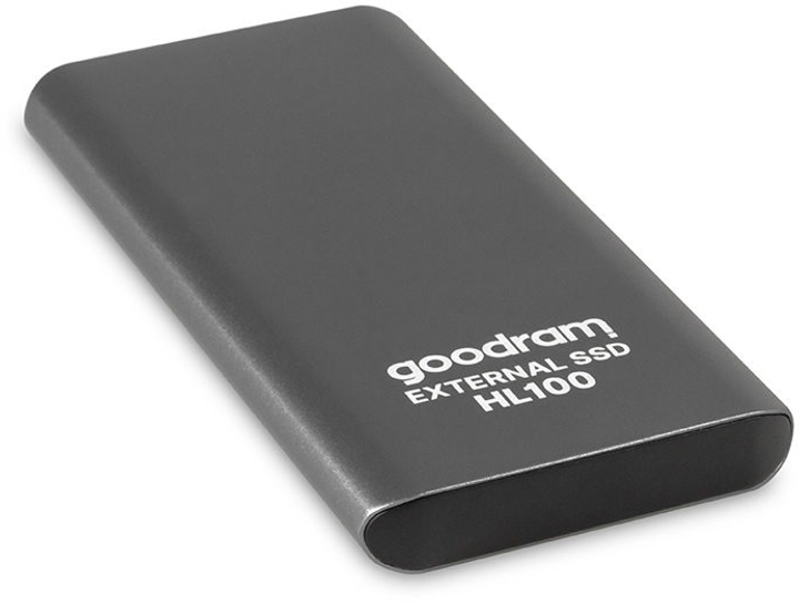 Dysk SSD Goodram HL100 1TB USB 3.2 Type-C TLC Black (SSDPR-HL100-01T) Zewnętrzny - obraz 2