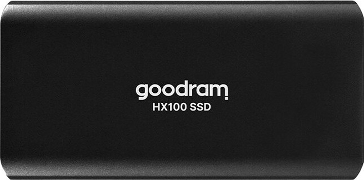 Dysk SSD Goodram HX100 256GB USB 3.2 Type-C TLC Black (SSDPR-HX100-256) Zewnętrzny - obraz 1