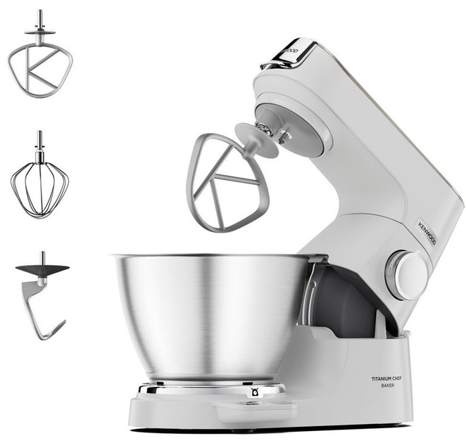 Кухонна машина KENWOOD Titanium Chef Baker KVC65.001WH - зображення 1