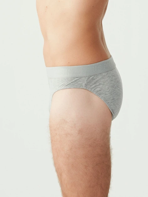 Набор трусов-слипов мужских U.S. Polo Assn 80177 S (3 шт) Grey/Melange (8680557175721) - изображение 6