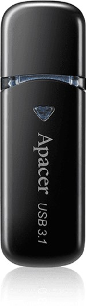 Флеш пам'ять USB Apacer AH355 64GB USB 3.0 Black (AP64GAH355B-1) - зображення 2