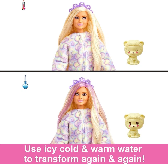 Кукла Barbie Cutie Reveal (Series 5) Lion + Pet - Красавица Барби в плюшевым костюме льва и домашним питомцем (HKR06) - Игровой набор Mattel - Фото 3 Кукла Barbie Cutie Reveal (Series 5) Lion + Pet - Красавица Барби в плюшевым костюме льва и домашним питомцем (HKR06) - Игровой набор Mattel - изображение 3