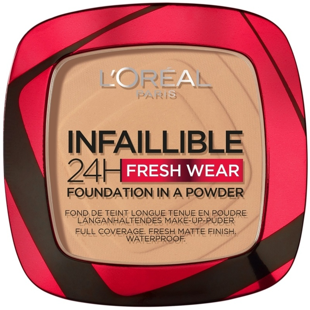 Пудра-основа для обличчя L'Oreal Paris Infaillible 24h Fresh Wear Powder Foundation 250 Radiant Sand 9 г (3600524028817) - зображення 1