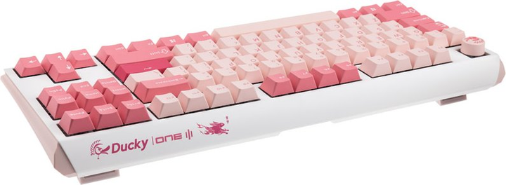 Klawiatura przewodowa Ducky One 3 TKL Cherry MX Blue USB Gossamer Pink (100043074) - obraz 3