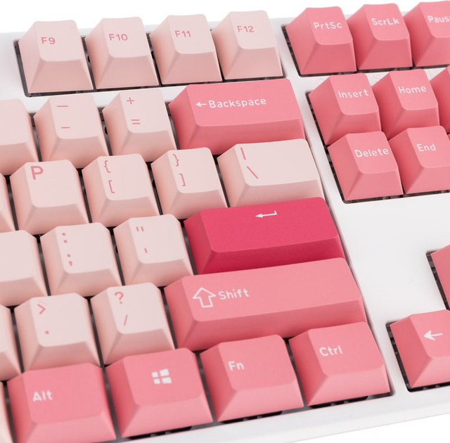 Klawiatura przewodowa Ducky One 3 TKL Cherry MX Blue USB Gossamer Pink (100043074) - obraz 6