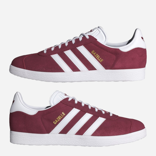 Sneakersy męskie zamszowe do kostki adidas Originals Gazelle B41645 42.5 (UK 8.5) Bordowe (4059811862457) - obraz 5