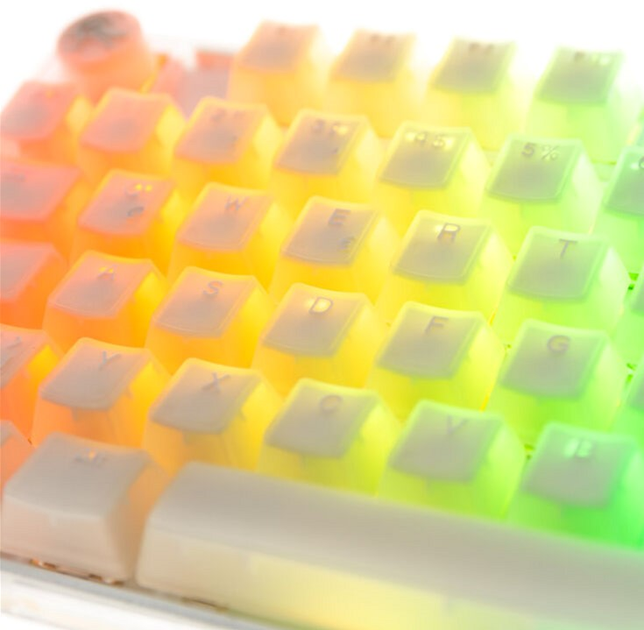 Klawiatura przewodowa Ducky One 3 TKL Cherry MX Blue USB Aura White (100352936) - obraz 3