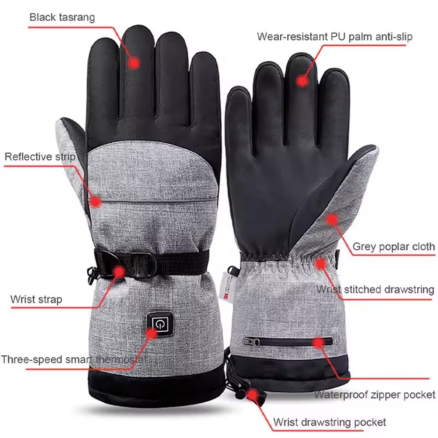 Электрические Перчатки Унисекс Toelab M152, нагревающие, Gloves+Battery Box Размер: L пара (4024345) - Фото 2 Электрические Перчатки Унисекс Toelab M152, нагревающие, Gloves+Battery Box Размер: L пара (4024345) - изображение 2