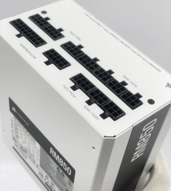 Блок питания Corsair RM850 850 Вт Белый (CP-9020232) Refurbished - изображение 9