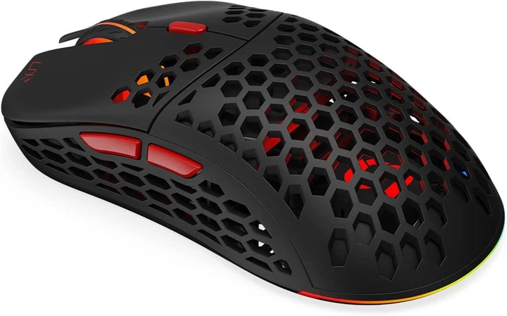 Беспроводная мышь SPC Gear LIX Plus SPG151 / PixArt 3370 / 19000 DPI / 6 кнопок / RGB подсветка / Черная - Б/У - изображение 3