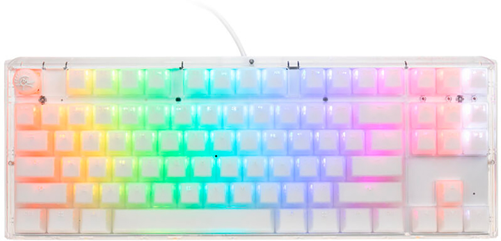 Klawiatura przewodowa Ducky One 3 TKL RGB LED MX Blue USB Aura White (100352880) - obraz 1