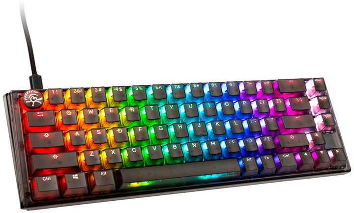 Klawiatura przewodowa Ducky One 3 SF RGB LED MX Red USB Aura Black (100043037) - obraz 2