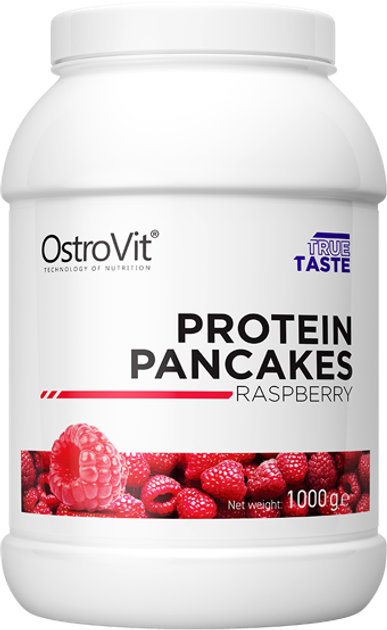 Млинці Ostrovit Protein Pancakes Raspberry 1000 г (5903246223774) - зображення 1