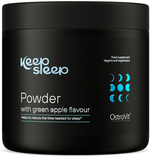 Дієтична добавка OstroVit Keep Sleep Powder with green apple flavour 270 г (5903933908410) - зображення 1