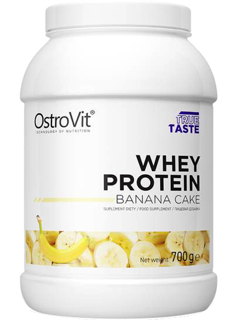 Протеїн OstroVit Whey Protein Banana Cake 700 г (5903246220049) - зображення 1