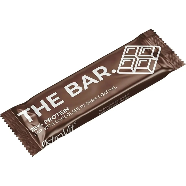 Zestaw batoników OstroVit The Bar. 25% Protein Chocolate in Dark Coating 60 g x 21 szt (5903246222371) - obraz 2