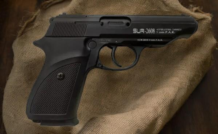 Шумовий пістолет Sur 2608 з додатковим магазином +20 холостих набоїв - зображення 2