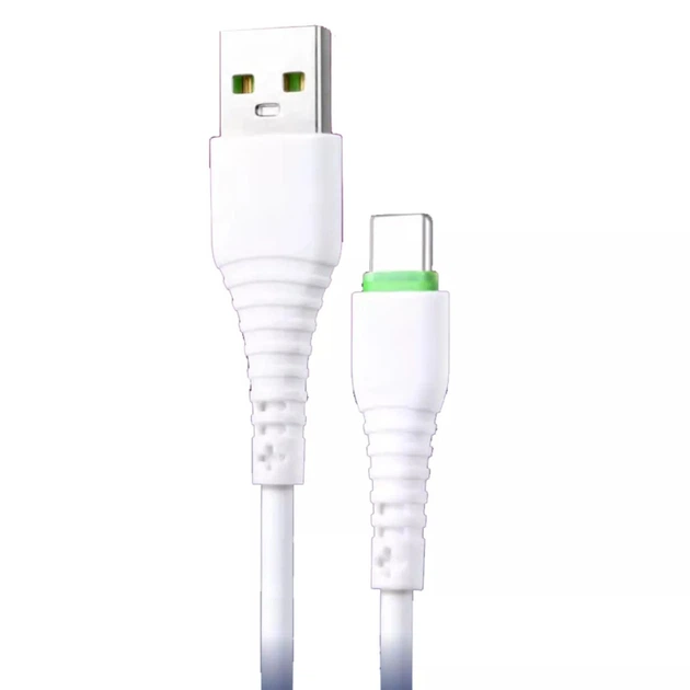 Кабель Grunhelm USB-Type-C, 2.1А 1м білий (GMC-01CW) - Фото 1 Кабель Grunhelm USB-Type-C, 2.1А 1м білий (GMC-01CW) - изображение 1