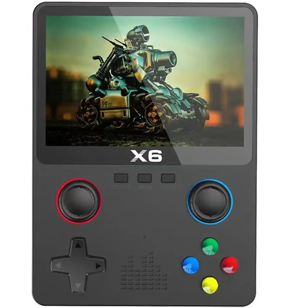 Кишенькова портативна ретроприставка консоль з іграми X6 IPS 3.5 дюйма - Фото 1 Кишенькова портативна ретроприставка консоль з іграми X6 IPS 3.5 дюйма - зображення 1