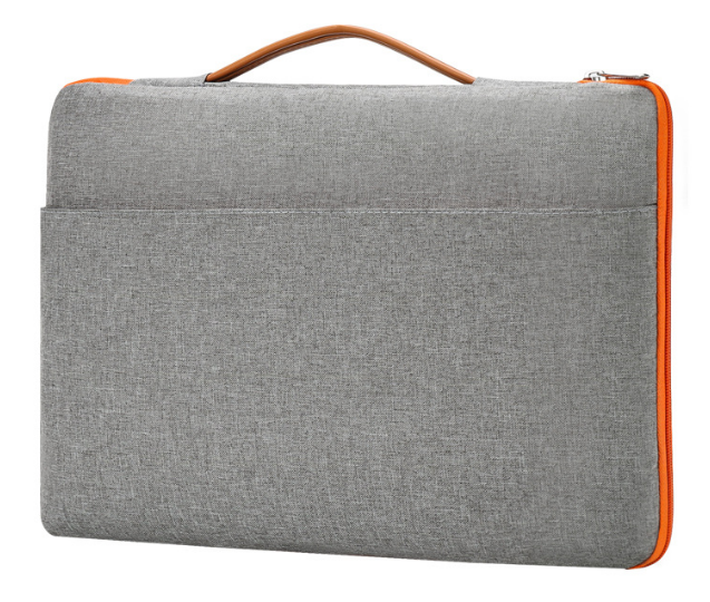 Сумка для ноутбука Slim Orang 13.3" с карманом для аксессуаров и оранжевой молнией Серая (S733-4) - Фото 1 Сумка для ноутбука Slim Orang 13.3" с карманом для аксессуаров и оранжевой молнией Серая (S733-4) - изображение 1