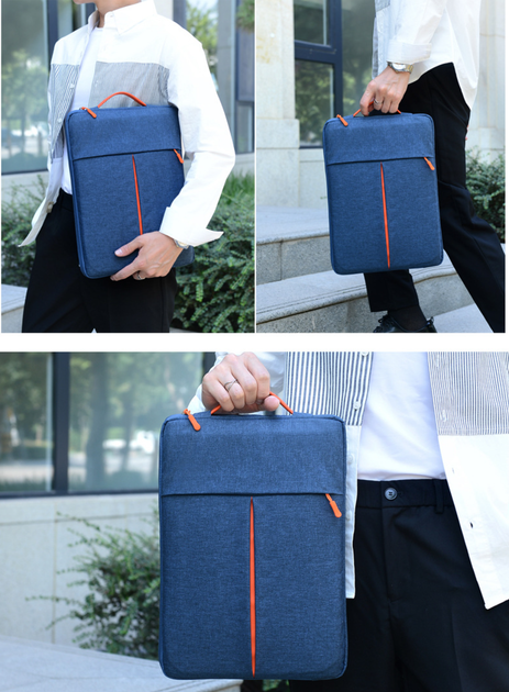 Сумка-чехол для ноутбука Orange до 15.6" вертикальная Синяя (S731-3) - изображение 3