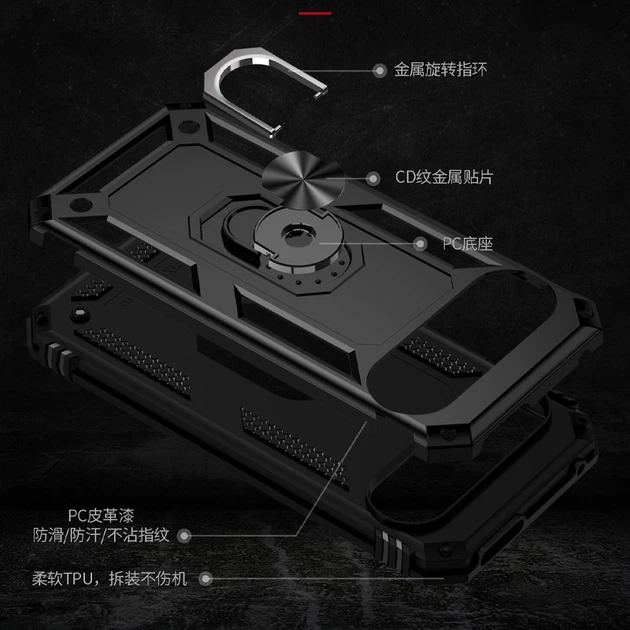 Ударопрочный чехол Serge Ring for Magnet для Google Pixel 9 Черный Без бренда - Фото 3 Ударопрочный чехол Serge Ring for Magnet для Google Pixel 9 Черный Без бренда - изображение 3