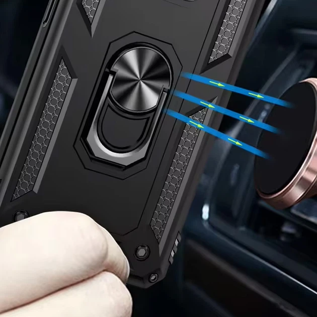 Ударопрочный чехол Serge Ring for Magnet для Google Pixel 9 Черный Без бренда - Фото 6 Ударопрочный чехол Serge Ring for Magnet для Google Pixel 9 Черный Без бренда - изображение 6