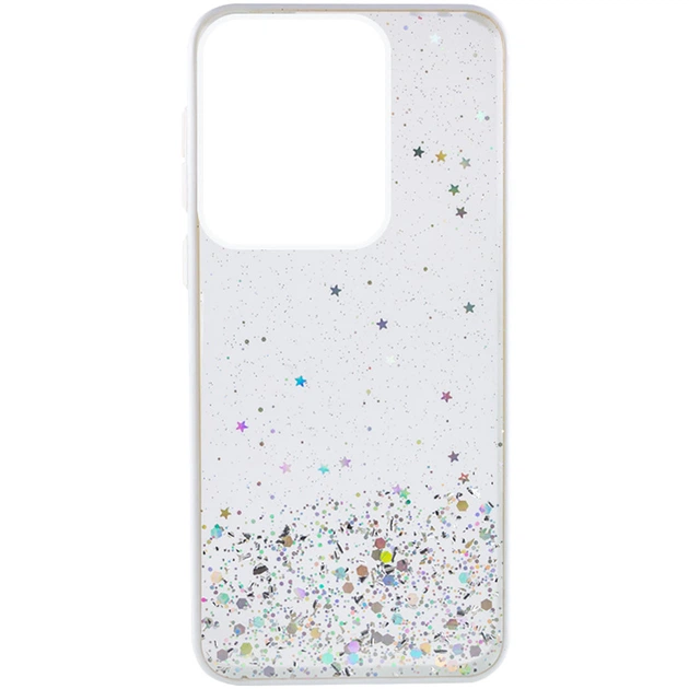TPU чохол Spangle star для Xiaomi Redmi Note 13 4G Білий Без бренду - зображення 3
