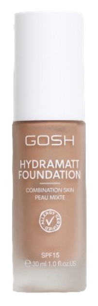 Fundacja do twarzy Gosh Hydramatt Foundation Medium Dark 012R 30 ml (5711914183011) - obraz 1