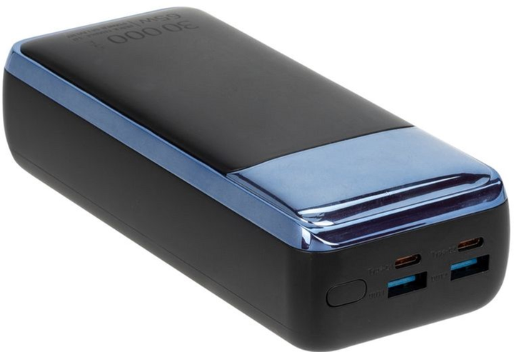 Powerbank RIVACASE 30000 mAh Black/Blue (RCVA1080) - obraz 5