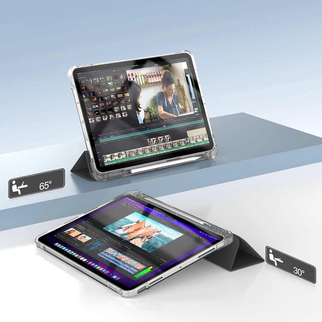 Чехол для планшета Apple iPad Air (4/5) 2020/2022 10.9" BeCover Soft Edge с креплением Apple Pencil Black (BC_711118) - изображение 4