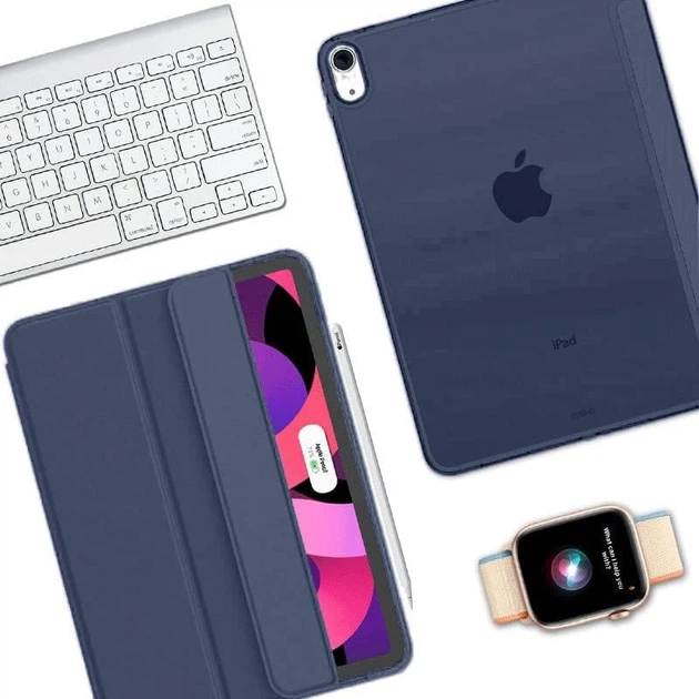 Чохол для планшета Apple iPad Air (4/5) 2020/2022 10.9" BeCover Tri Fold Hard Deep Blue (BC_711128) - Фото 5 Чохол для планшета Apple iPad Air (4/5) 2020/2022 10.9" BeCover Tri Fold Hard Deep Blue (BC_711128) - зображення 5