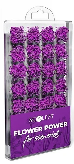 Декор Scale 75 Flower Power Фіолетові квіти (8435635306654) - зображення 1
