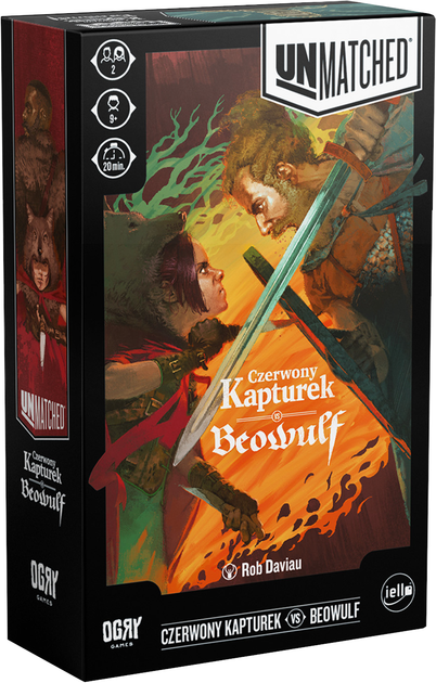 Gra planszowa Ogry Games Unmatched Czerwony Kapturek Vs Beowulf (5904326903050) - obraz 1