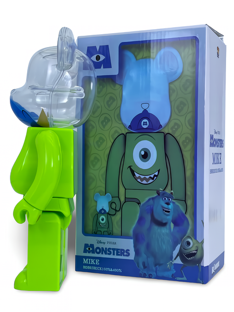 Статуетка Bearbrick x DISNEY PIXAR x Monsters Mike 400% 28 см Medicom Toy Корпорація монстрів - Фото 3 Статуетка Bearbrick x DISNEY PIXAR x Monsters Mike 400% 28 см Medicom Toy Корпорація монстрів - зображення 3