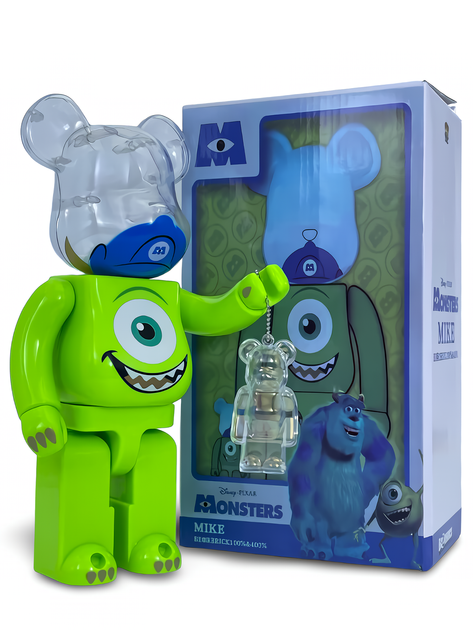 Статуетка Bearbrick x DISNEY PIXAR x Monsters Mike 400% 28 см Medicom Toy Корпорація монстрів - Фото 5 Статуетка Bearbrick x DISNEY PIXAR x Monsters Mike 400% 28 см Medicom Toy Корпорація монстрів - зображення 5