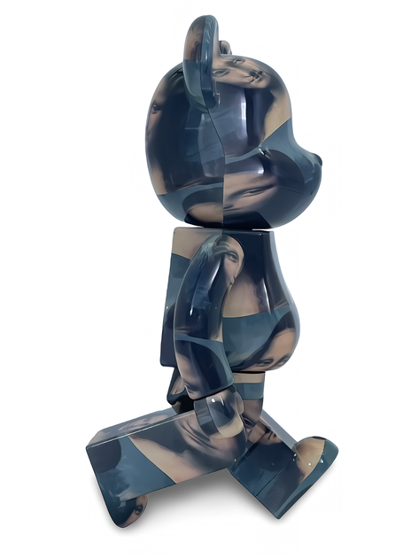 Статуетка Bearbrick x Leonardo De Vinci x Mona Lisa 400% 28 см Medicom Toy Мона Ліза - зображення 11