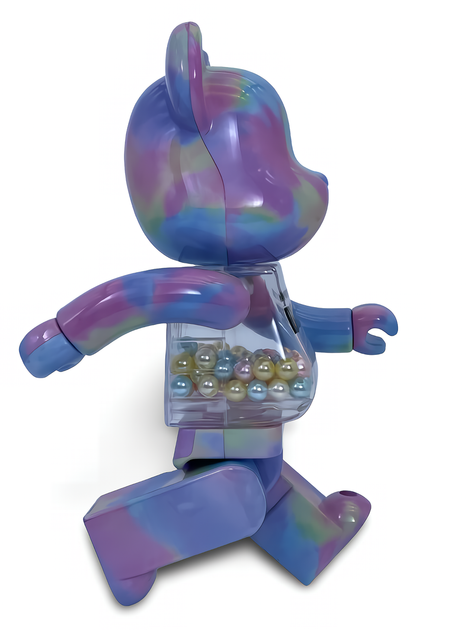 Статуетка Bearbrick x My First Baby x Macau 2021 400% 28 см Medicom Toy Цукерковий рай - зображення 12