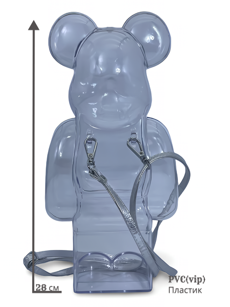 Статуетка Bearbrick x Decor case 400% 28 см Medicom Toy Чохол-сумка - зображення 6