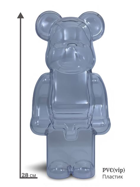 Статуетка Bearbrick x Decor case Magnet 400% 28 см Medicom Toy Чохол магніт - зображення 6