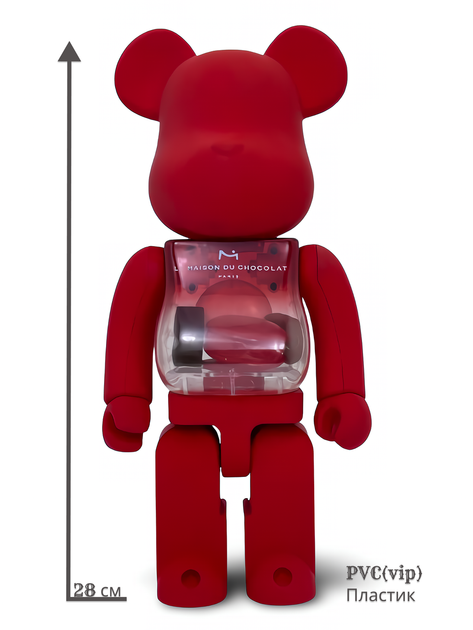 Статуэтка Bearbrick x La Maison du Chocolat 400% 28 см Medicom Toy Шоколадный фонтан - изображение 9