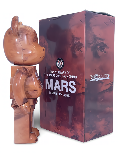 Статуетка Bearbrick x NASA x Mars 400% 28 см Medicom Toy Марс - зображення 4