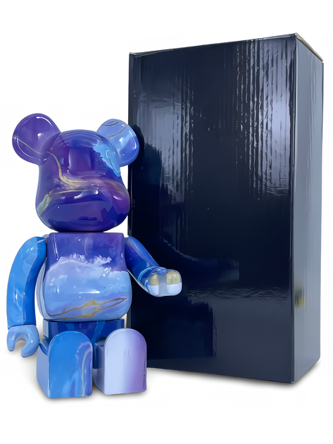 Статуэтка Bearbrick x Marble 2021 400% 28 см Medicom Toy Самоцвет - изображение 7