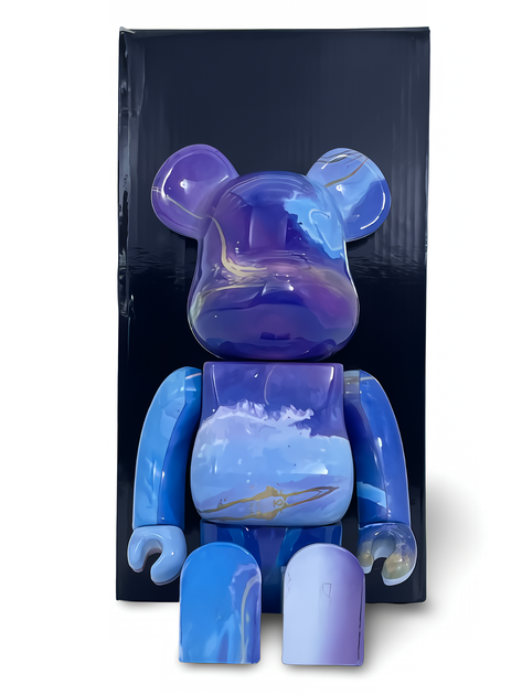 Статуэтка Bearbrick x Marble 2021 400% 28 см Medicom Toy Самоцвет - изображение 8