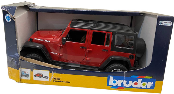 Джип Bruder Wrangler Rubicon Unlimited (4001702025250) (955555905055321) - Уцінка - зображення 2