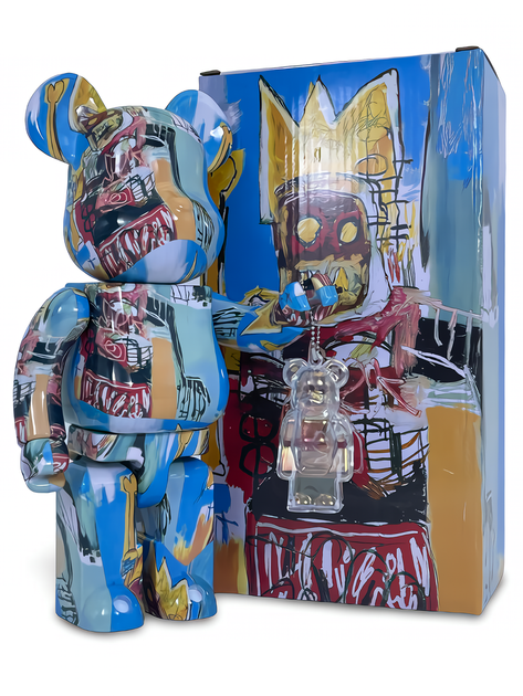 Статуетка Bearbrick x Andy Warhol x JEAN-MICHEL BASQUIAT #6 400% 28 см Medicom Toy Абстракція Корона - Фото 5 Статуетка Bearbrick x Andy Warhol x JEAN-MICHEL BASQUIAT #6 400% 28 см Medicom Toy Абстракція Корона - зображення 5