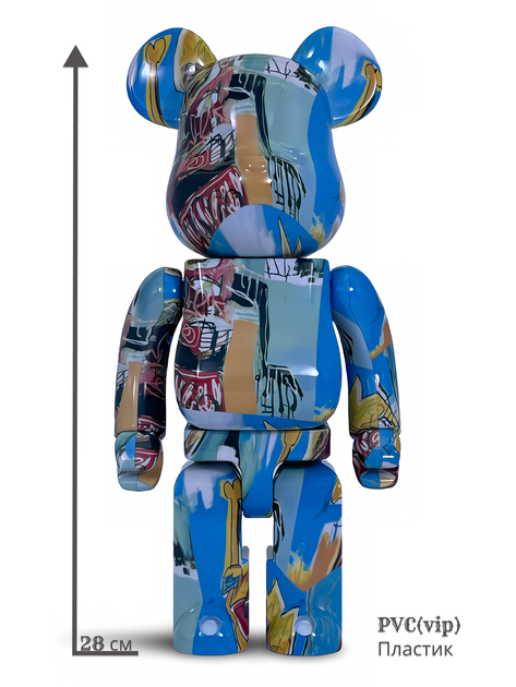 Статуетка Bearbrick x Andy Warhol x JEAN-MICHEL BASQUIAT #6 400% 28 см Medicom Toy Абстракція Корона - Фото 9 Статуетка Bearbrick x Andy Warhol x JEAN-MICHEL BASQUIAT #6 400% 28 см Medicom Toy Абстракція Корона - зображення 9