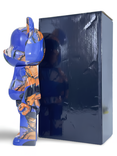 Статуетка Bearbrick x Andy Warhol's Muhammad Ali 400% 28 см Medicom Toy Мухаммед Алі - зображення 3