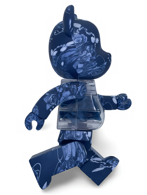 Статуетка Bearbrick x Flora Flower Blue 400% 28 см Medicom Toy Снігове королівство - зображення 13